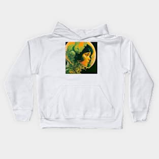 We Are Floating In Space - 35 - Sci-Fi Inspired Retro Artwork Kids Hoodie